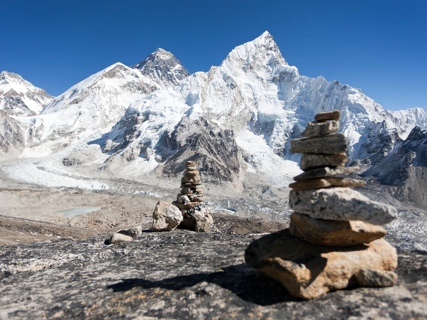Everest and Nuptse from Kala Patthar